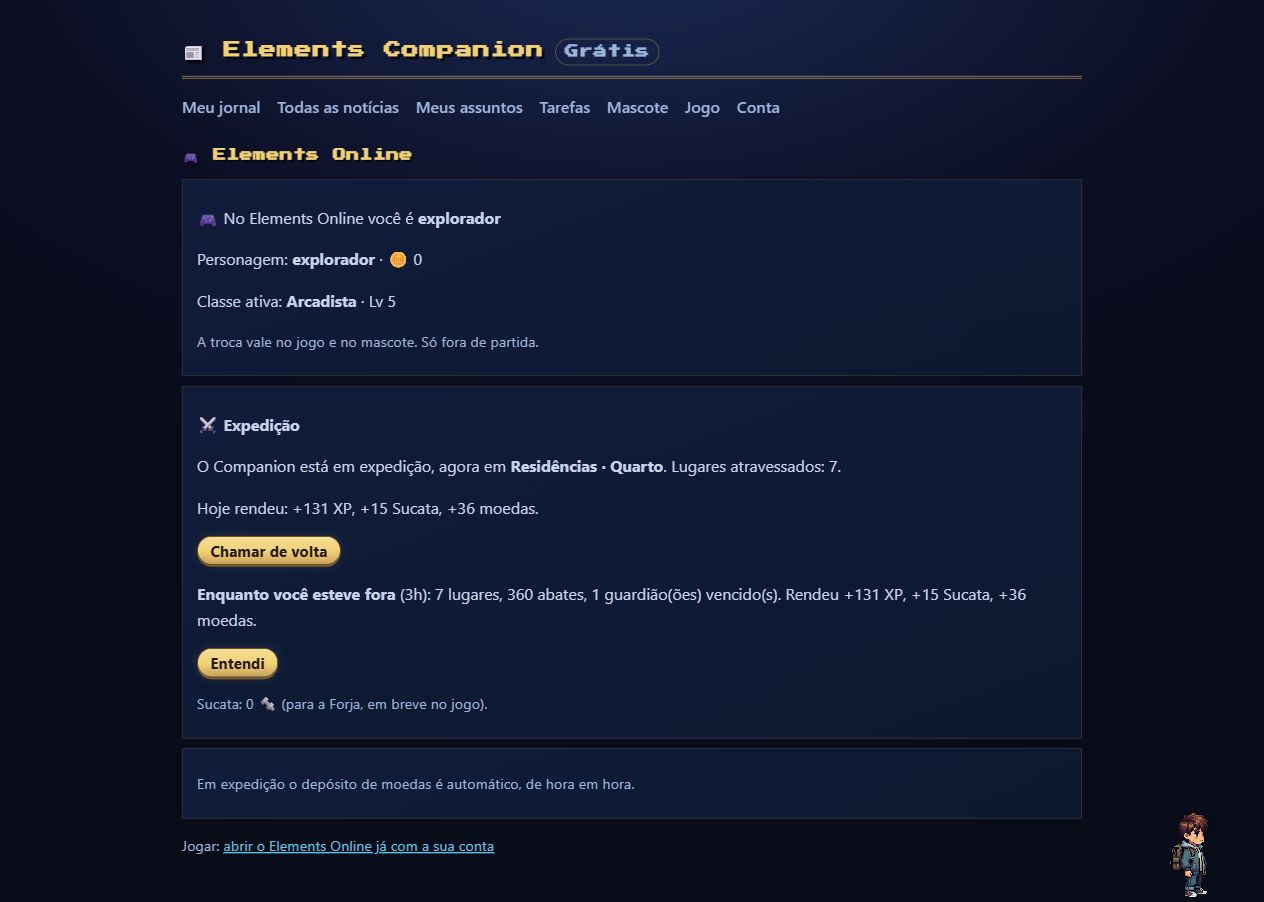 Painel real da Expedição com ganhos do dia e relatório de ausência